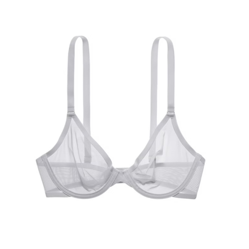 Cuup the plunge mesh bra 38G in gray